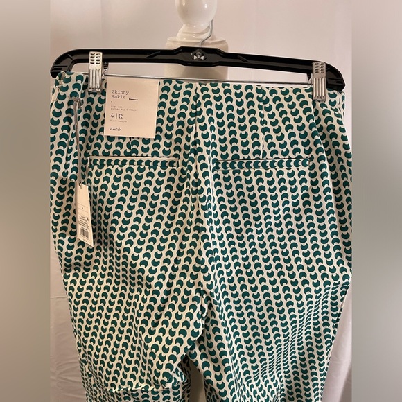 A New Day Slim Fit Ankle Pants Green and White - Picture 6 of 12